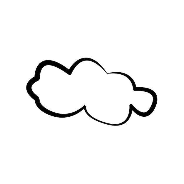 Synthèse dans le modèle vectoriel Sky Cloud Icon Design plat