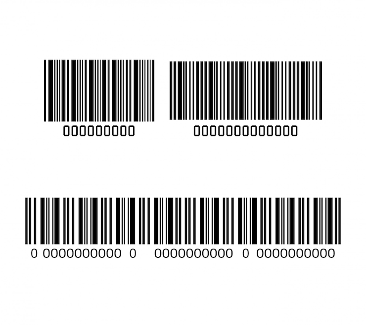 Vecteur système code-barres produit