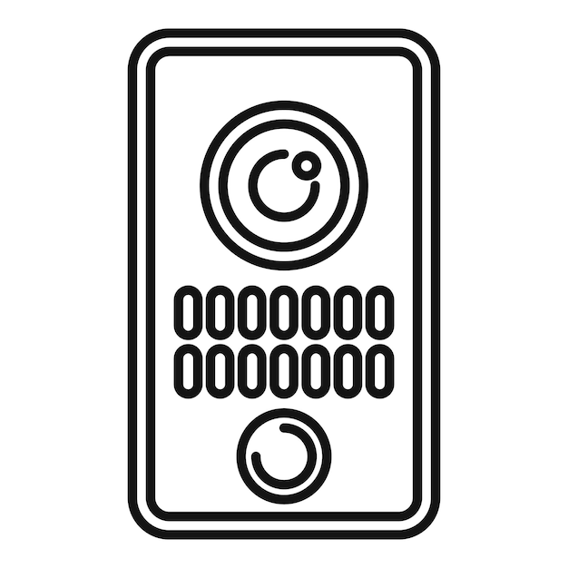Système d'intercom électronique avec caméra et clavier pour un contrôle d'accès sécurisé