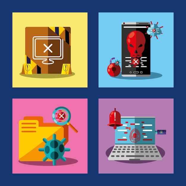 Système de piratage de la cybercriminalité