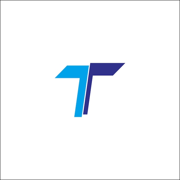 T logo initiales design illustration vectorielle isolée