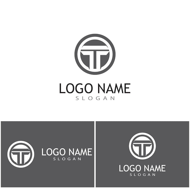 T Logo Template vecteur symbole nature