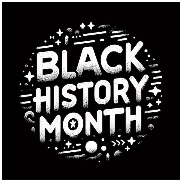 Vecteur t-shirt ou affiche du mois de l'histoire des noirs ou conception de publication sur les réseaux sociaux eps6