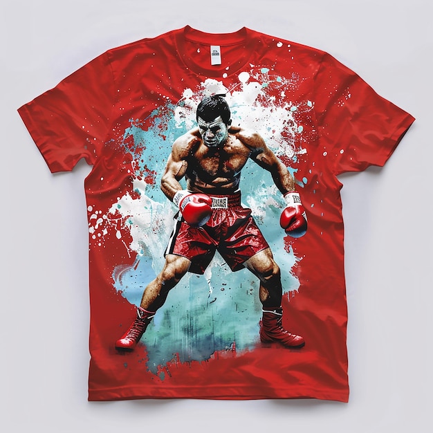 Vecteur t-shirt conçu pour la boxe