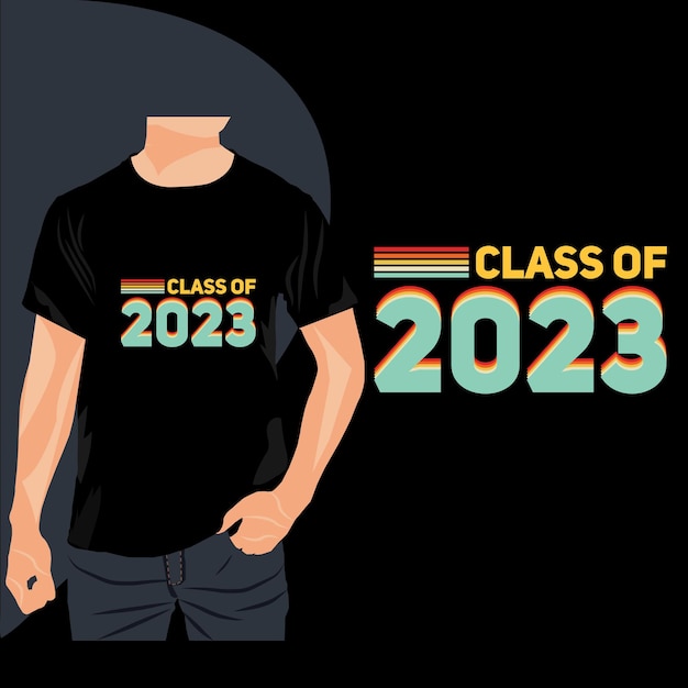 Vecteur t-shirt design 2023 citations de typographie