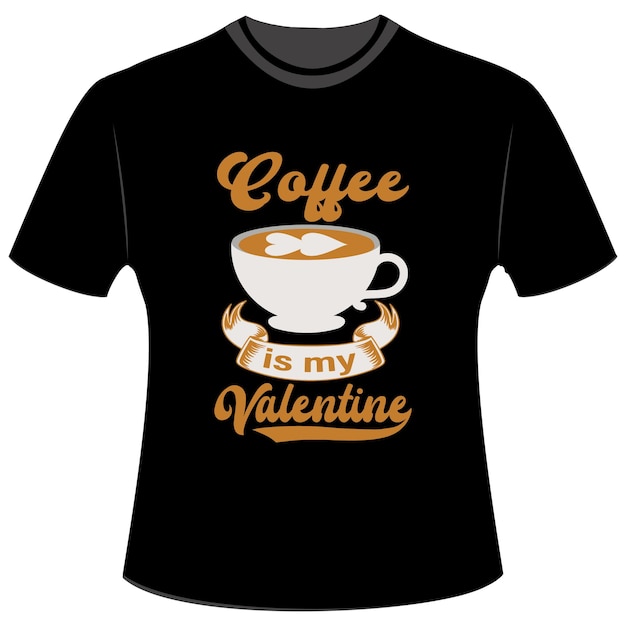 Vecteur t-shirt du jour de la saint-valentin