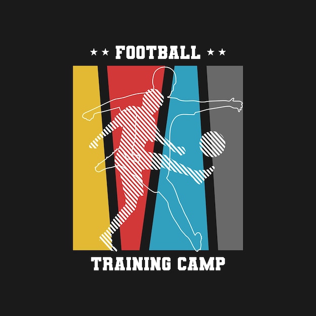 T-shirt De Football Imprimé Garçons T-shirts Graphiques De Football Conception D'illustration Vectorielle Et Autres Utilisations