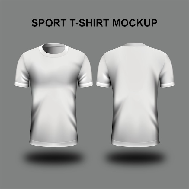 T-shirt de football de sport Mockup vecteur
