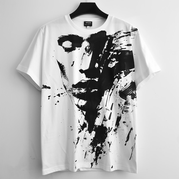 Vecteur t-shirt inspiré du design graphique de streetwear imprimé à l'encre en bloc