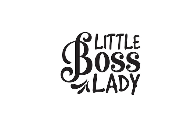 Vecteur t-shirt little boss lady