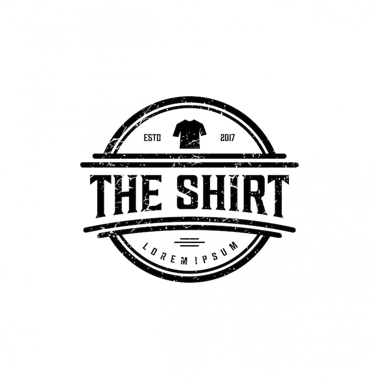 Vecteur t-shirt logo design graphique vectoriel