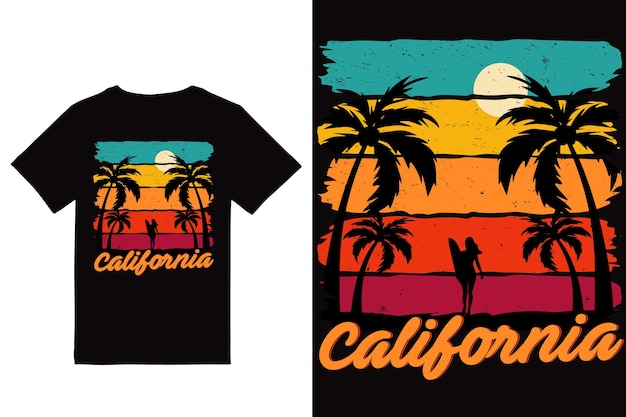 Un t-shirt qui dit californie dessus.