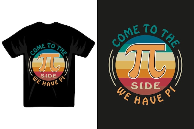 T-shirt qui dit viens au pi dessus