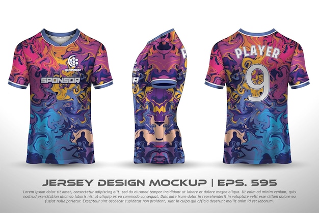 T-shirt De Sublimation De Conception De Maillot Collection De Vecteurs Incroyables De Motifs Géométriques De Qualité Supérieure Pour Les Courses De Football De Football, Le Cyclisme, Les Sports De Motocross