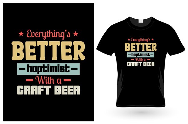 T-shirt Tout Est Bière Artisanale