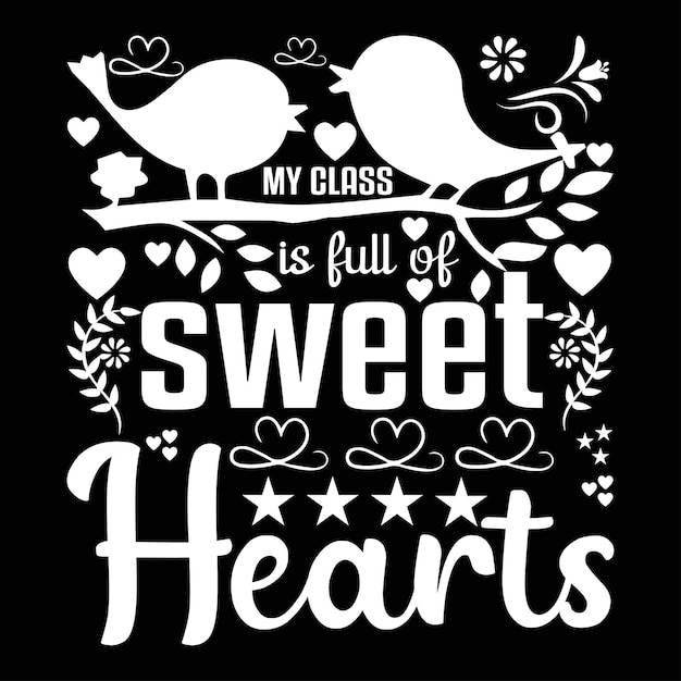 T-shirt Valentine Design Personnalisé Et Modèle De Typographie