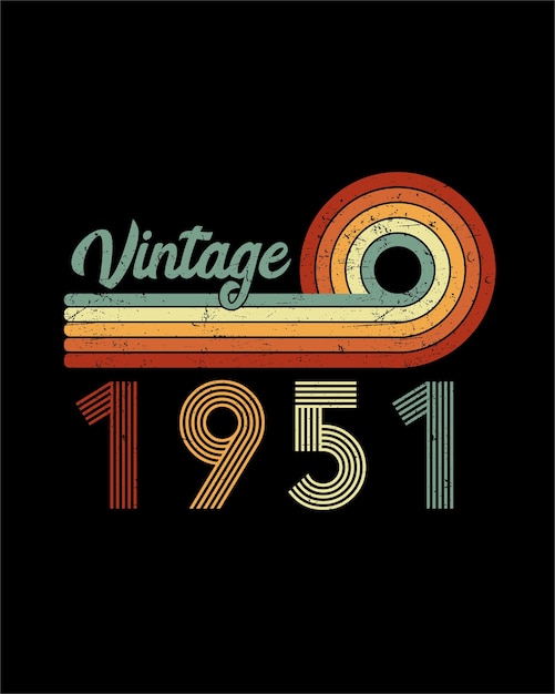 Vecteur t-shirt vintage 1943 80e anniversaire