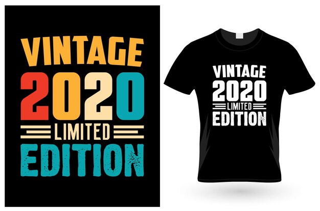 T-shirt Vintage 2020 En édition Limitée