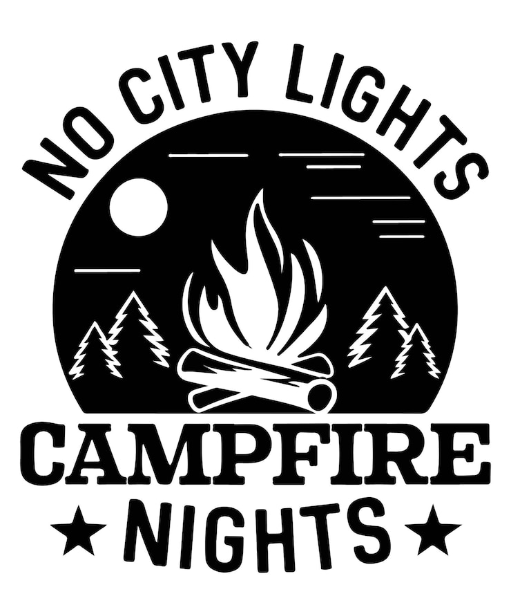 Vecteur des t-shirts amusants pour le camping en plein air