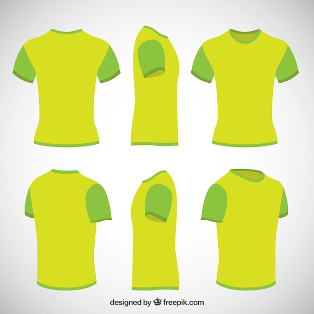 T-shirts En Couleur Vert Lime