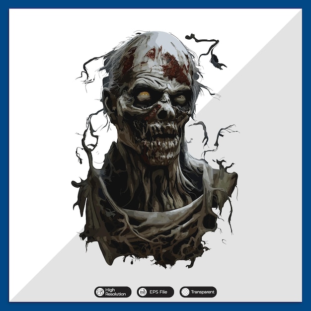 Des t-shirts de personnages zombies colorés
