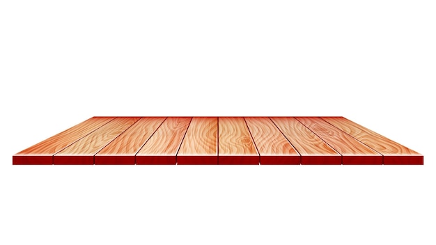 Table en bois ou vecteur de surface d'étagère