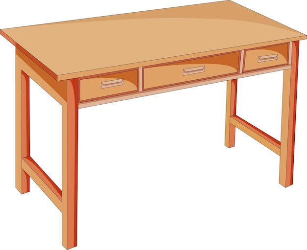 Vecteur table en bois