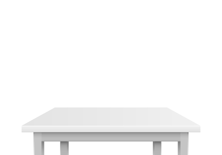 Vecteur table grise sur fond blanc. illustration vectorielle