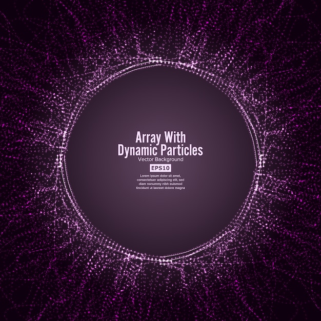 Tableau Avec Des Particules Dinamiques Vector Avec Des Particules Dynamiques