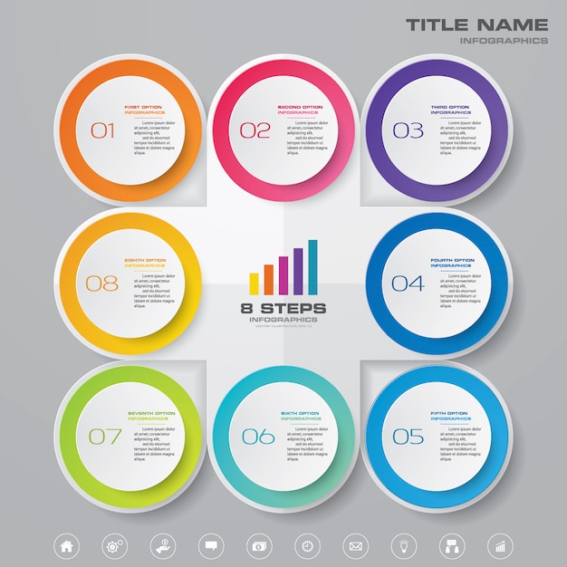 Tableau de présentation infographique