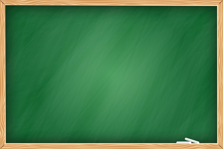 Tableau vert et cadre en bois. Objet pour la rentrée scolaire, l'éducation et la conception scientifique. Illustration vectorielle.