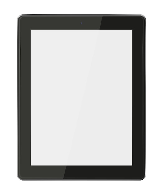 Tablette Avec écran Blanc Isolé Sur Blanc