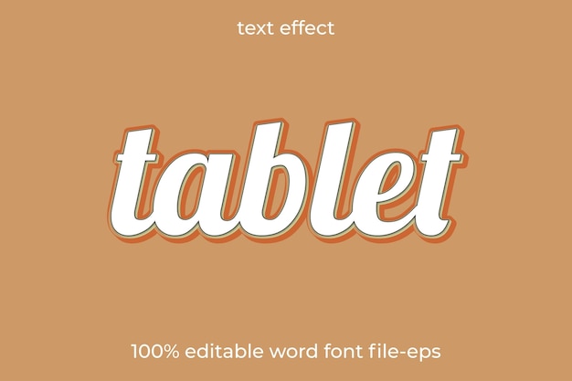 Tablette à Effet De Texte