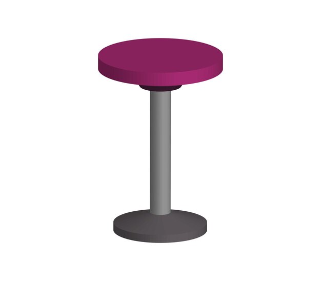 Tabouret De Bar Tridimensionnel