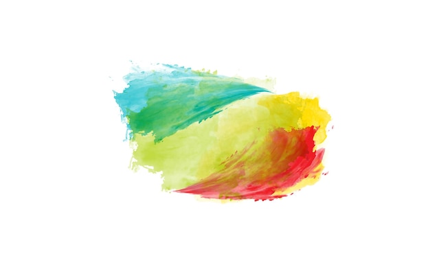 Tache aquarelle multicolore Résumé historique