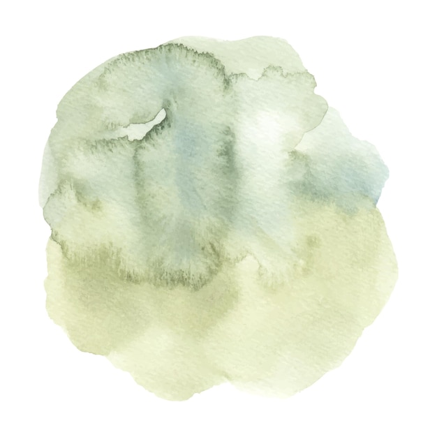 Tache des formes de pinceau aquarelle avec peint à la main