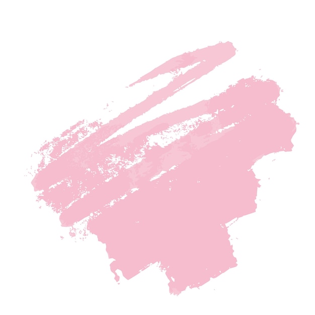 Une tache rose de peinture sans arrière-plan Coup de pinceau vectoriel
