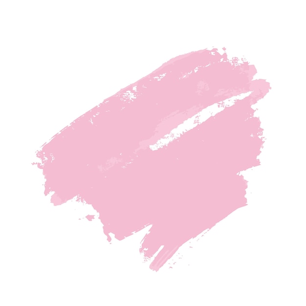 Une tache rose de peinture sans arrière-plan Coup de pinceau vectoriel