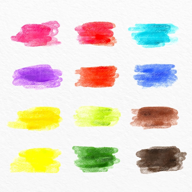 Taches D'aquarelle Peintes à La Main