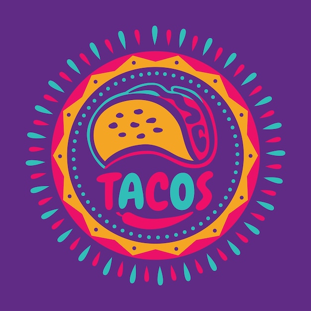 Taco Logo Design Logo Taco Conception De Couleurs Vives