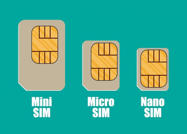 Tailles De Cartes Sim Modernes, Mini, Micro, Nano