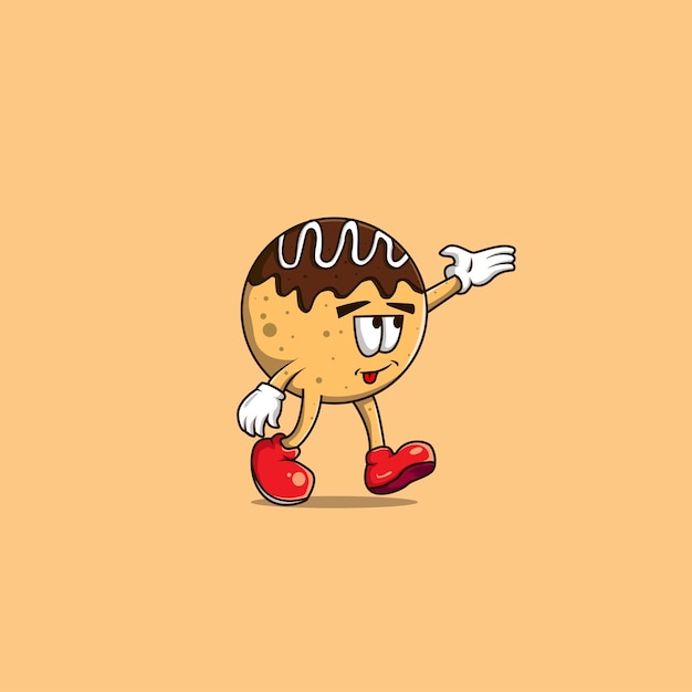 Takoyaki mascotte dessin animé