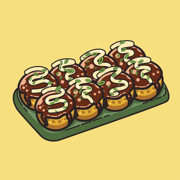 Vecteur takoyaki