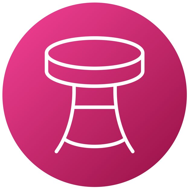 un tambour rose avec un cercle rose dessus