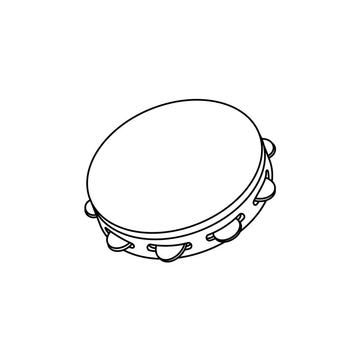 Vecteur le tambourin ou le kendang