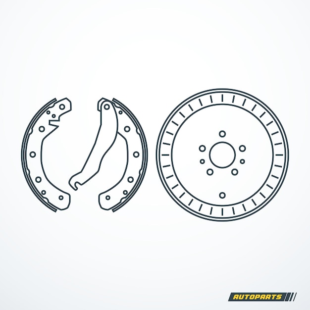Tambours de frein et plaquettes de frein Pièces de frein