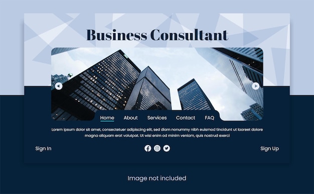 Tamplate de page de destination d'entreprise