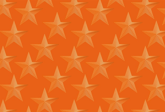 Tangerine lumineuse Twilight Orange Design dégradé avec des étoiles scintillantes