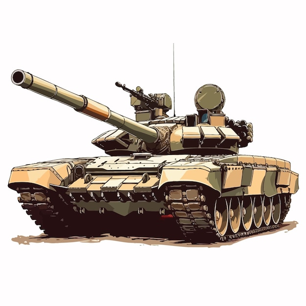 Vecteur tank_de_l'armée_russe_vecteur_illustration