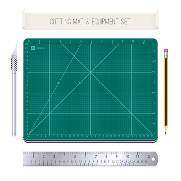 Tapis de découpe et ensemble d'équipement